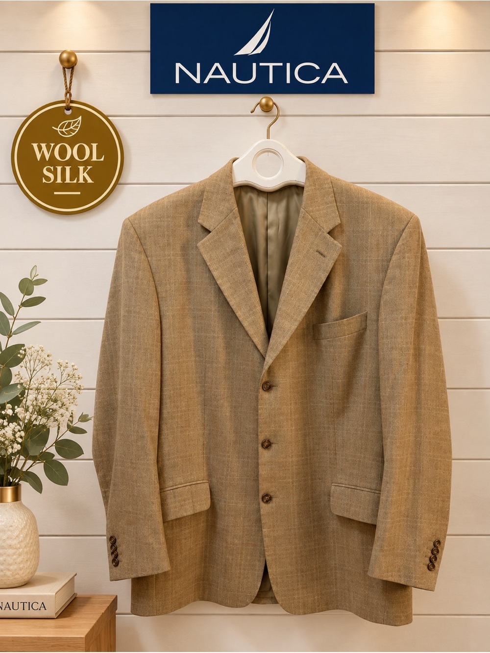 NAUTICA Classic Tailored Blazer – Tan – 46T